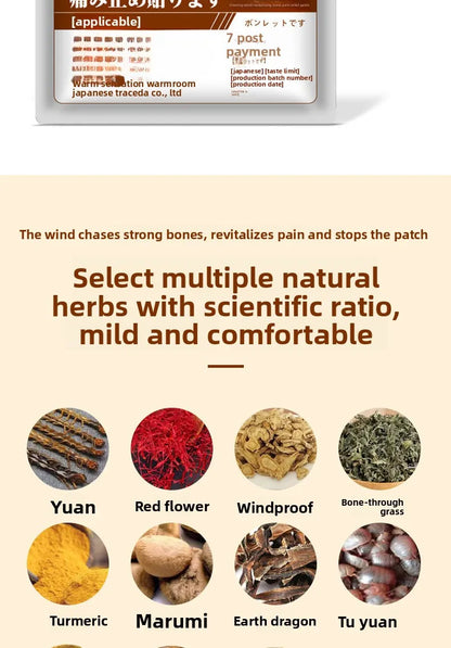 Thermal Therapy Patch - Herbal Warming Relief for Joint & Muscle Discomfort, Soothing Moxa Heat for Enhanced Circulation