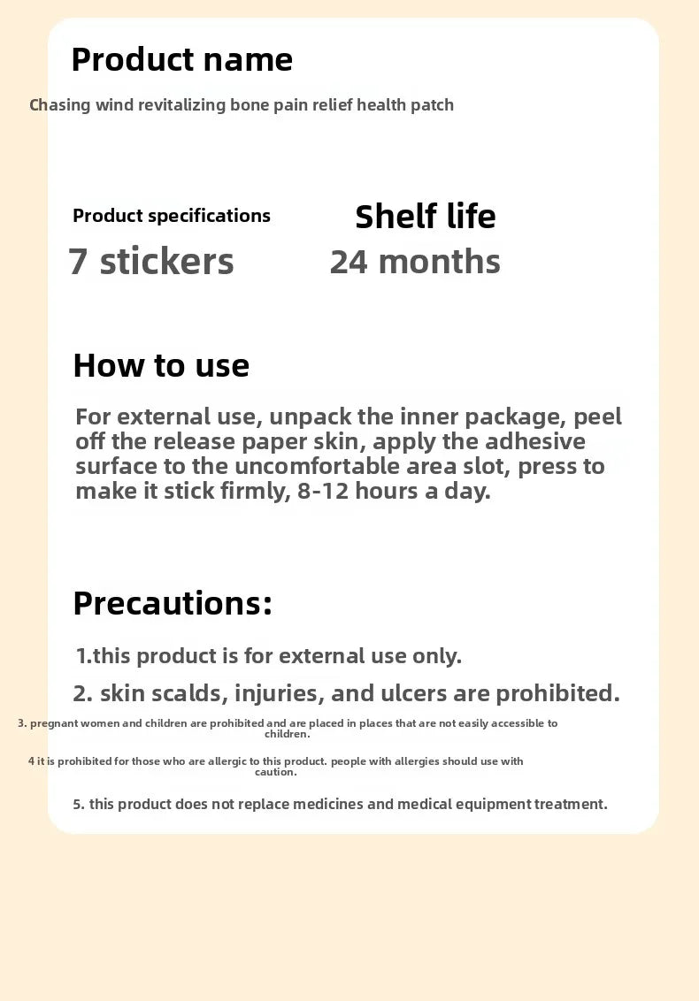 Thermal Therapy Patch - Herbal Warming Relief for Joint & Muscle Discomfort, Soothing Moxa Heat for Enhanced Circulation